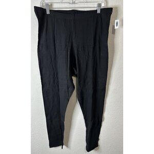 Old Navy Black High Rise Cotton Full Length Stretch Leggings Size XXL